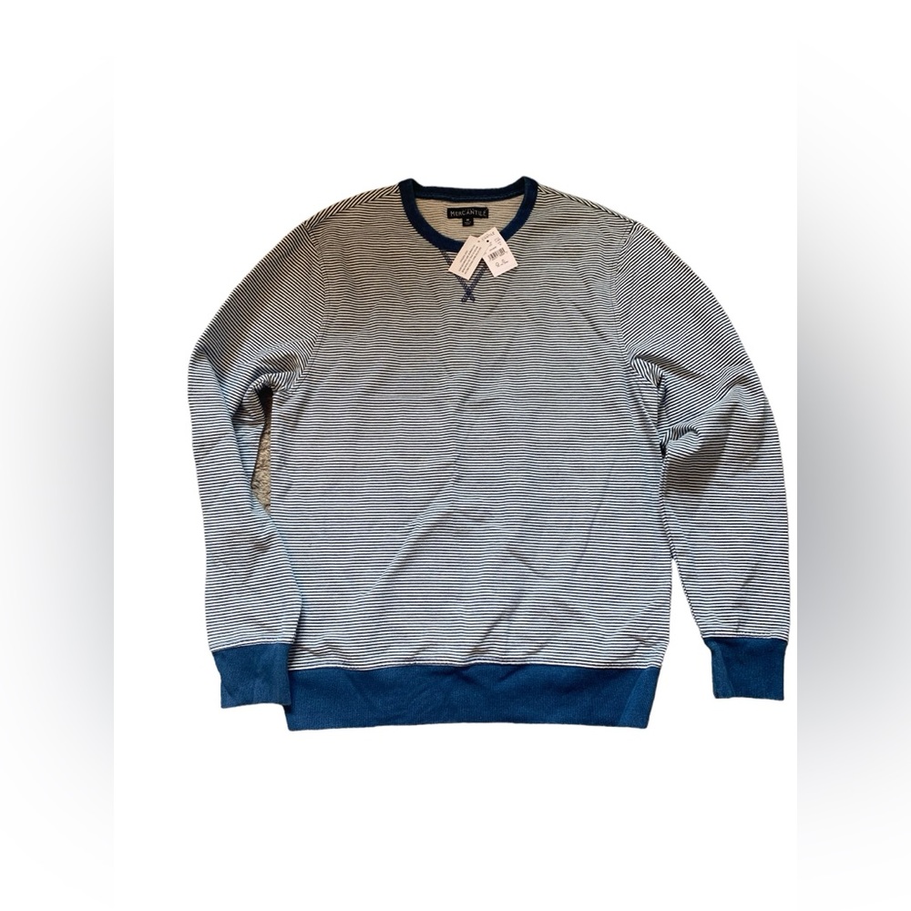 NWT J.Crew Mercantile Blue Stripped Pullover